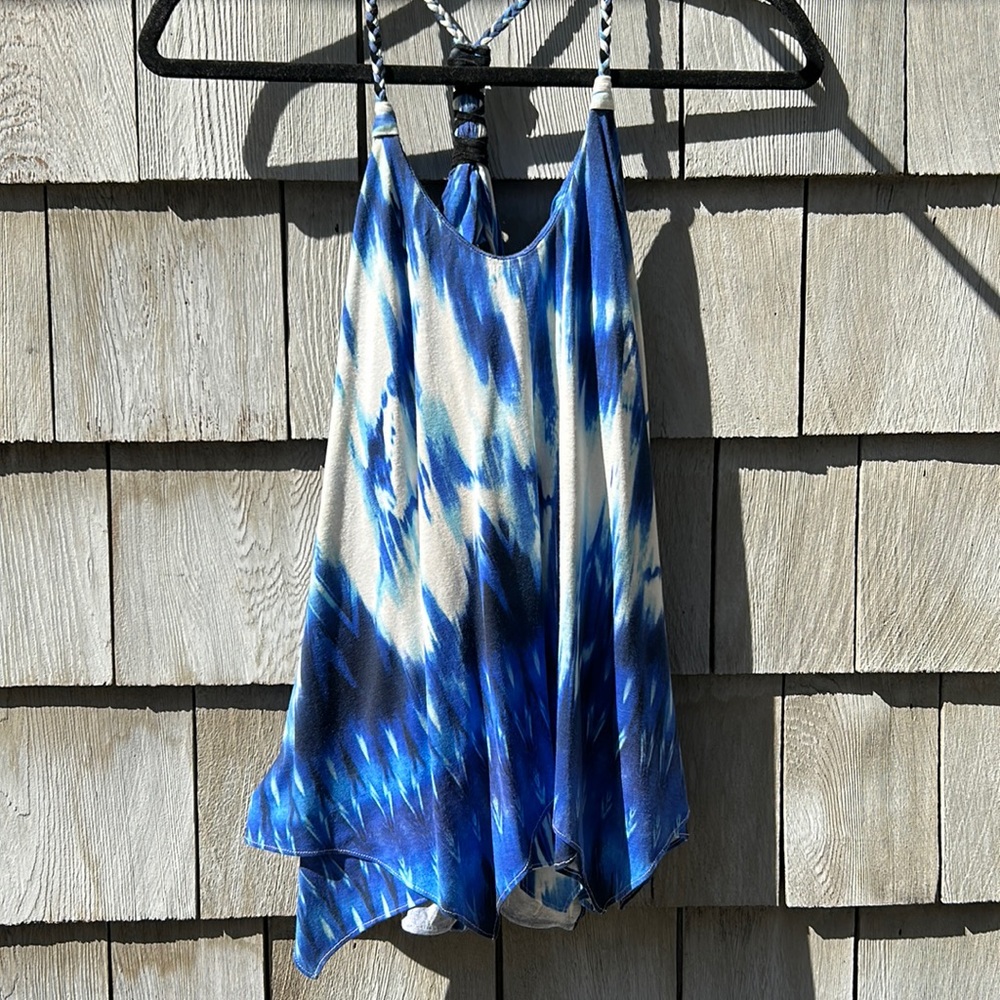 Y2K Sky Feather Top